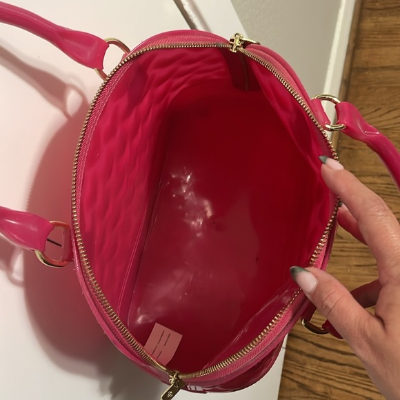 Luv Betsey Johnson 3D Heart Jelly Dome Satchel - Picture 6 of 6
